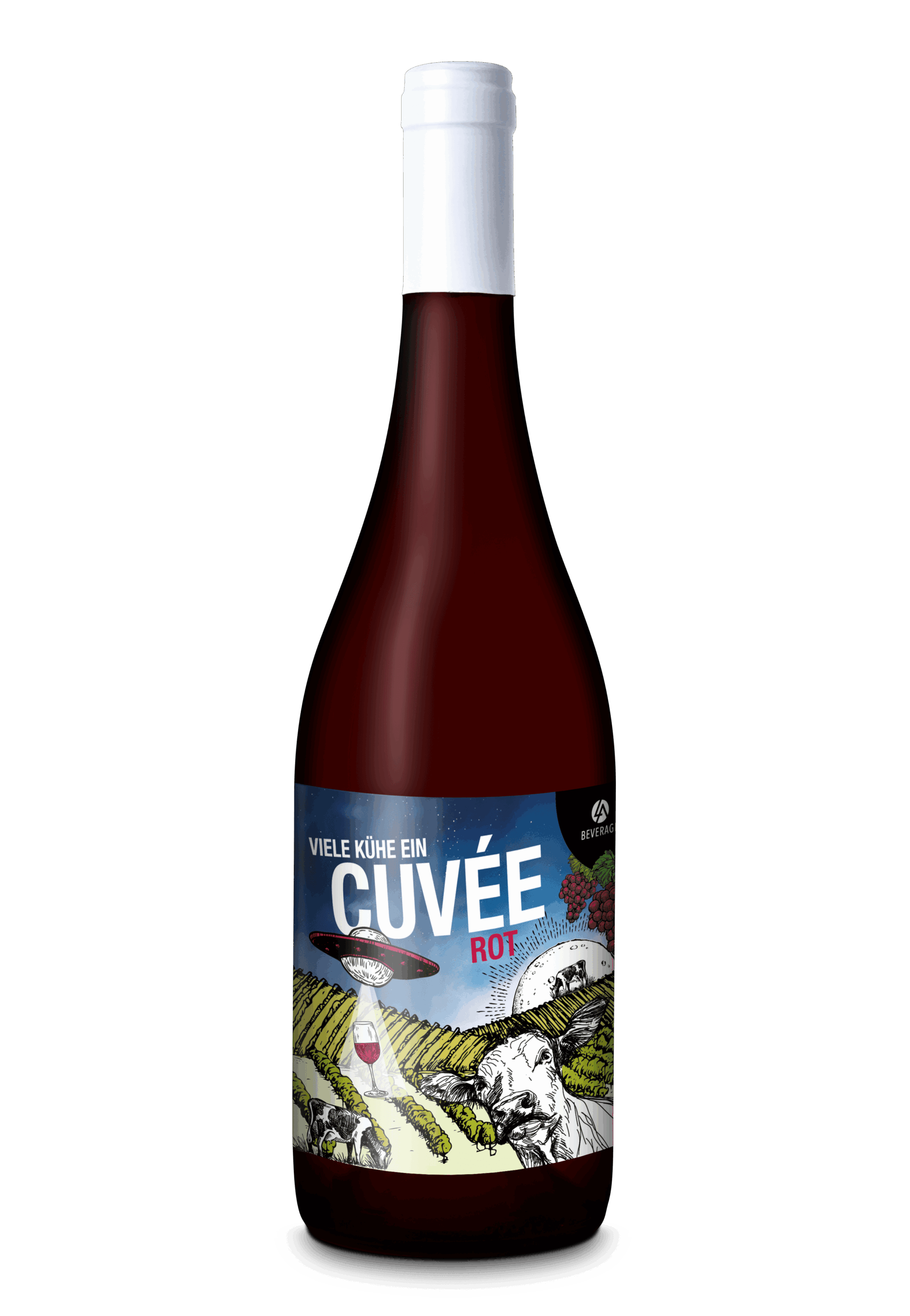 Mockup_cuvee.png Cuvée Red "many cows one cuvée" 2014 0,75l - LA-Beverage - Image 1