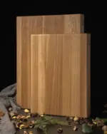Premium Schneidbrett ohne Saftrille Esche groß