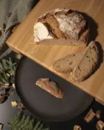 Premium Schneidbrett ohne Saftrille Esche groß – Bild 3