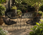 VERO Gastro garden chair black - set of 4 - Image 6