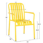 Set of 2 RAHEL garden chairs in 6 colors - Image 6