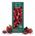 Gourmet Milchschokolade Himbeere, schwarze Johannisbeeren, Herz