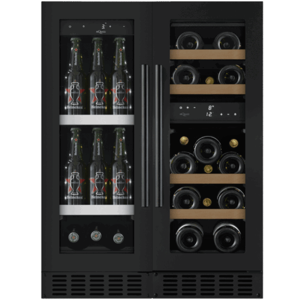 Wine and beer fridge combi package 60 Stainless