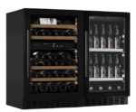 Wein- und Bierkühlschrank Kombipaket 90 Stainless