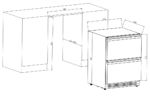 Built-in / free-standing beer fridge - Outdoor Collection 51D Stainless - Image 5
