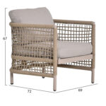 SONDRA Outdoor Lounge Set | CAPPUCCINO - BEIGE - Image 4