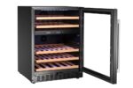 Weinkühler, 2 Zonen, 46 Flaschen, Arktic, Schwarz, 570x595x(H)820mm – Bild 3