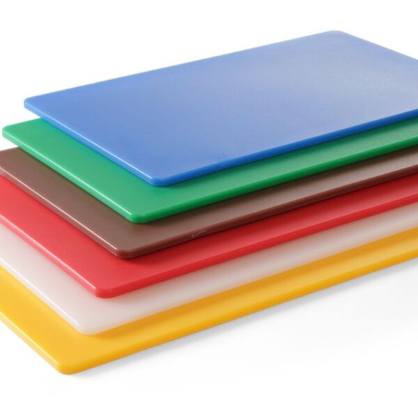 Schneidbretter HACCP GN 1/1 – 6er-Set in verschiedenen Farben, HENDI, 6 Stk., 530x325mm, Rechteckig