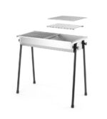 Holzkohlegrill Patio, HENDI, 770x380x(H)760mm – Bild 3