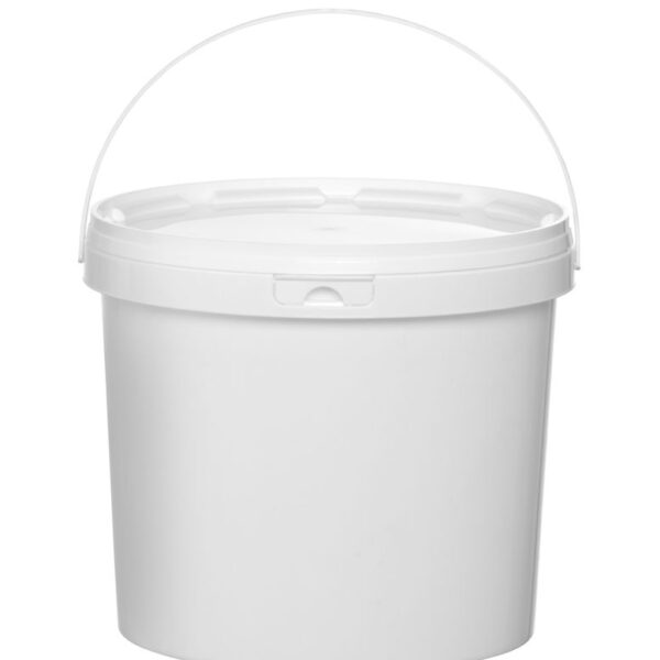 Eimer, HENDI, Druck-/Beschriftungsbereich: 645x160 mm, 5,8L, Weiß, ⌀260x(H)195mm