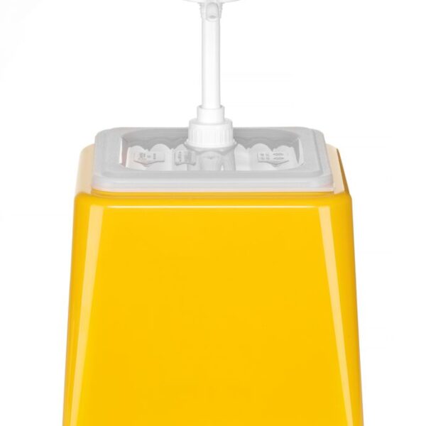 Pump-Saucenspender, HENDI, 2,5L, Gelb, 230x210x(H)327mm