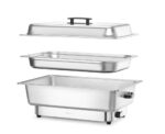 Chafing dish elektrisch Pollina, HENDI, Profi Line, 9L, Silber, 230V/900W, 587x440x(H)273mm – Bild 2