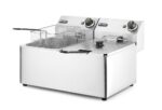 Fritteuse Kitchen Line - 2x8L, HENDI, Kitchen Line, 16L, 230V/7000W, 542x430x(H)351mm – Bild 2