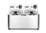 Fritteuse, 2 x 4 l, HENDI, Kitchen Line, 8L, 230V/6000W, 470x380x(H)315mm