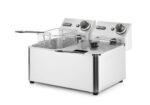 Fritteuse, 2 x 4 l, HENDI, Kitchen Line, 8L, 230V/6000W, 470x380x(H)315mm – Bild 3