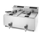 Friteuse Profi Line digital- mit Ablasshahn 2 x 8 l, HENDI, Profi Line, 16L, 230V/7000W, 605x515x(H)350mm – Bild 4