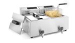 Friteuse Profi Line digital- mit Ablasshahn 2 x 8 l, HENDI, Profi Line, 16L, 230V/7000W, 605x515x(H)350mm – Bild 3