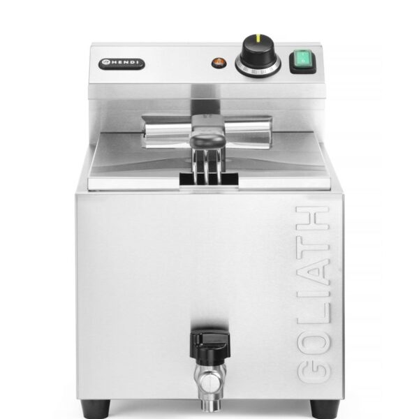 Fritteuse XL mit Ablasshahn HENDI GOLIATH, HENDI, 10L, 400V/10200W, 300x585x(H)392mm