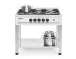 Gasherd - 5 Kochfelder, offener Unterbau, HENDI, Kitchen Line, 14,3kW, 900x640x(H)910mm – Bild 3