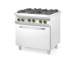 Gasherd 4-flammig mit Ofen GN 1/1, HENDI, Kitchen Line, 230V/3000W, 19kW, 800x722x(H)900mm – Bild 2