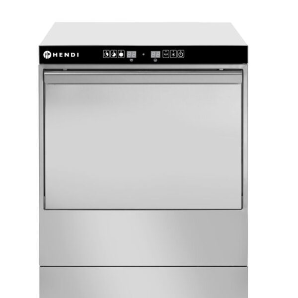 Geschirrspüler 40x40 - elektronische Steuerung, HENDI, Kitchen Line, 230V/2800W, 470x510x(H)710mm