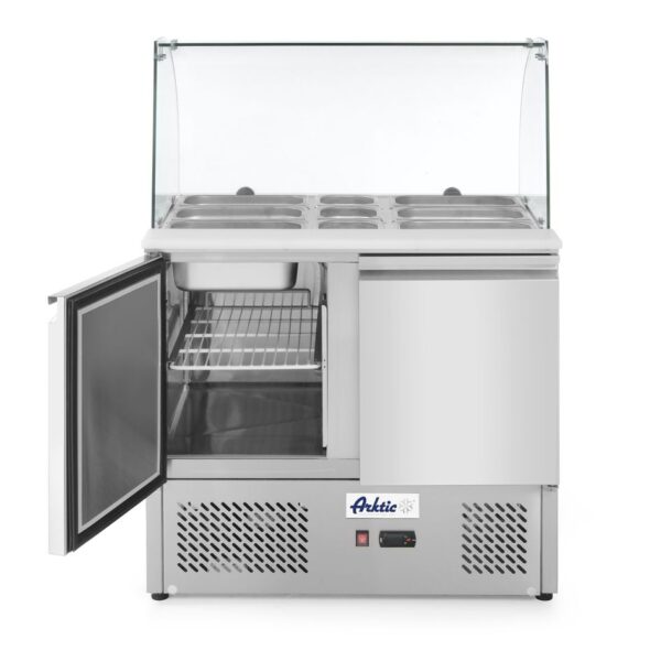 Kühltisch, zweitürig mit Glasdisplay 300L, Arktic, 169L, 230V/310W, 700x900x(H)1300mm