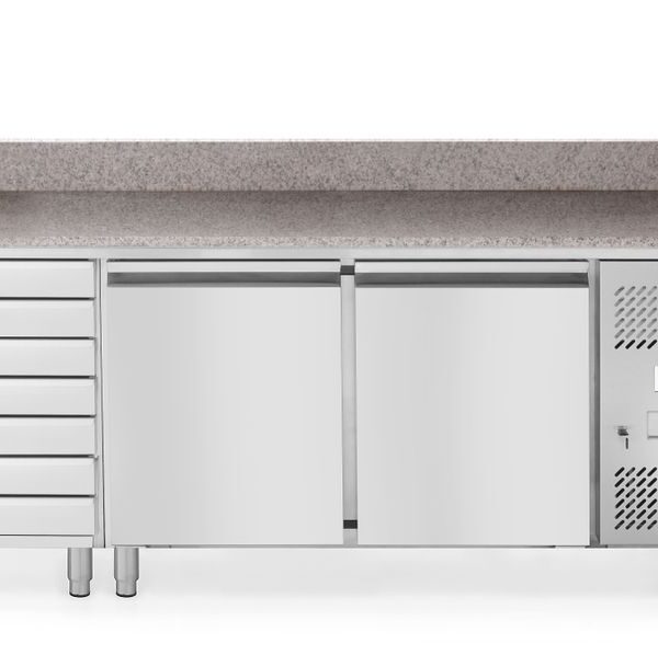 Pizza-Kühltisch, doppeltürig, Arktic, 250L, 230V/250W, 800x2010x(H)840mm