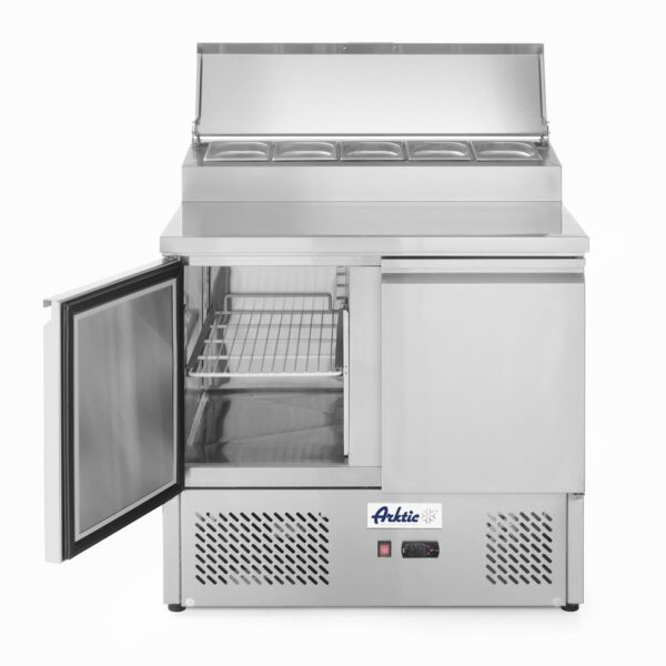 Kühltisch, zweitürig mit Aufsatz-Kühlvitrine 300 L, Arktic, 169L, 230V/310W, 700x915x(H)1030mm