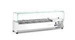 Aufsatz-Kühlvitrine Gastronorm 1/4, Arktic, 5x GN 1/4, GN 1/4, 22,5L, 230V/180W, 335x1205x(H)460mm – Bild 3