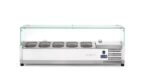 Aufsatz-Kühlvitrine Gastronorm 1/4, Arktic, 5x GN 1/4, GN 1/4, 22,5L, 230V/180W, 335x1205x(H)460mm