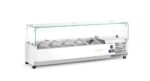 Aufsatz-Kühlvitrine Gastronorm 1/4, Arktic, 5x GN 1/4, GN 1/4, 22,5L, 230V/180W, 335x1205x(H)460mm – Bild 4