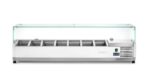 Aufsatz-Kühlvitrine Gastronorm 1/4, Arktic, 7x GN 1/4, GN 1/4, 31,5L, 230V/180W, 335x1505x(H)460mm – Bild 2