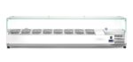 Aufsatz-Kühlvitrine Gastronorm 1/4, Arktic, 8x GN 1/4, GN 1/4, 36L, 230V/180W, 335x1805x(H)460mm