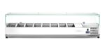 Aufsatz-Kühlvitrine Gastronorm 1/4, Arktic, 8x GN 1/4, GN 1/4, 36L, 230V/180W, 335x1805x(H)460mm – Bild 2