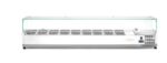 Aufsatz-Kühlvitrine Gastronorm 1/3, Arktic, 9x GN 1/3, GN 1/3, 54L, 230V/180W, 420x2005x(H)456mm