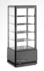 Aufsatz-Kühlvitrine 98 Liter, Arktic, Schwarz, 230V/210W, 397x444x(H)1100mm – Bild 2