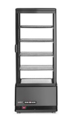 Aufsatz-Kühlvitrine 98 Liter, Arktic, Schwarz, 230V/210W, 397x444x(H)1100mm
