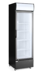 Eintüriger Kühlschrank mit hinterer Bar und hinterleuchteter Blende, , Arktic, 254L, Schwarz, 230V/250W, 578x605x(H)1980mm – Bild 2