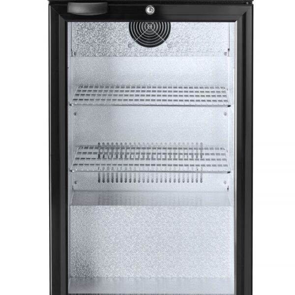 Kühlschrank hinten mit einer Tür, Arktic, 86L, Schwarz, 230V/120W, 500x530x(H)865mm