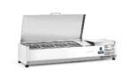 Aufsatz-Kühlvitrine Gastronorm 1/3, Arktic, 4x GN 1/3, GN 1/3, 24L, 230V/180W, 420x1205x(H)630mm – Bild 4