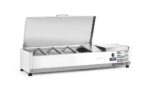 Aufsatz-Kühlvitrine Gastronorm 1/3, Arktic, 4x GN 1/3, GN 1/3, 24L, 230V/180W, 420x1205x(H)630mm – Bild 6