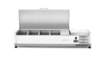 Aufsatz-Kühlvitrine Gastronorm 1/3, Arktic, 4x GN 1/3, GN 1/3, 24L, 230V/180W, 420x1205x(H)630mm – Bild 5