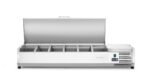 Aufsatz-Kühlvitrine Gastronorm 1/3, Arktic, 6x GN 1/3, GN 1/3, 36L, 230V/180W, 450x1405x(H)630mm – Bild 3