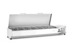 Aufsatz-Kühlvitrine Gastronorm 1/3, Arktic, 7x GN 1/3, GN 1/3, 42L, 230V/180W, 420x1605x(H)630mm – Bild 2