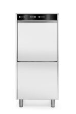 Geschirrspüler 50x60 für Tabletts und Töpfe – elektronisch gesteuert, mit Waschmitteldosiersystem und Ablaufpumpe, HENDI, Kitchen Line, 400V/7100W, 595x777x(H)1335mm