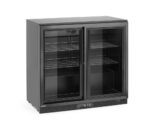 Bar-Kühlschrank mit zwei Schiebetüren, Arktic, 158L, Schwarz, 230V/160W, 520x900x(H)870mm – Bild 2