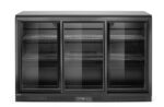 Kühlschrank mit drei Schiebetüren an der Bar , Arktic, 254L, Schwarz, 230V/160W, 520x1350x(H)870mm