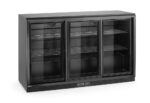 Kühlschrank mit drei Schiebetüren an der Bar , Arktic, 254L, Schwarz, 230V/160W, 520x1350x(H)870mm – Bild 2