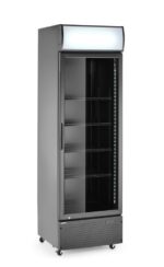 Eintüriger Kühlschrank mit hinterer Bar und hinterleuchteter Blende, , Arktic, 254L, Schwarz, 230V/250W, 605x578x(H)1980mm – Bild 2