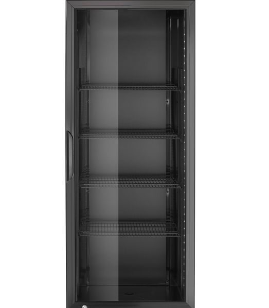 Eintüriger Kühlschrank mit hinterer Bar und hinterleuchteter Blende, , Arktic, 254L, Schwarz, 230V/250W, 605x578x(H)1980mm
